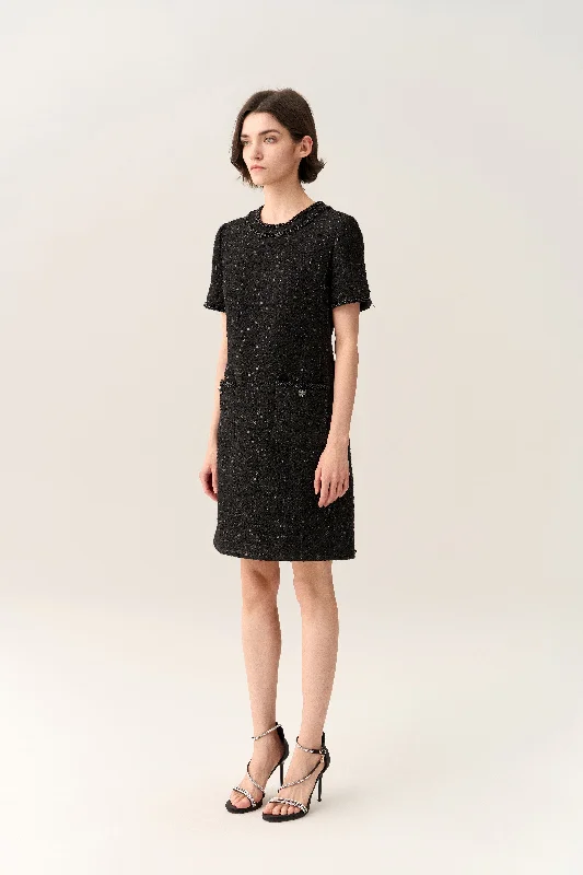 Stardust Checker Patch-pocket Dress