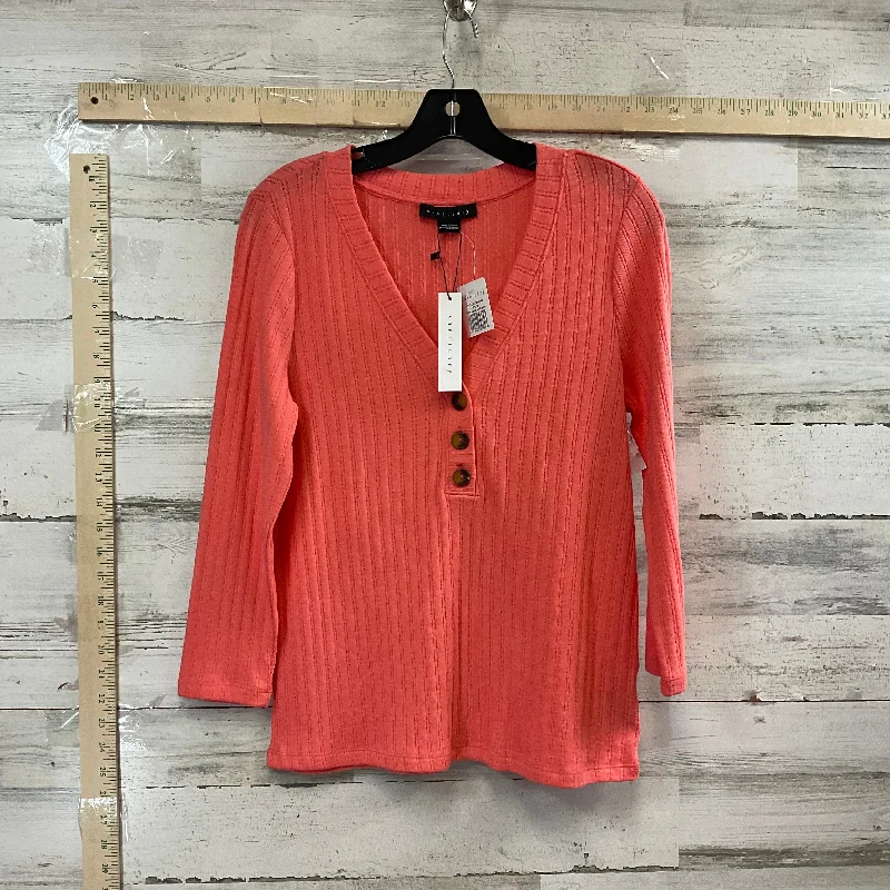 Top Long Sleeve By Sanctuary In Coral, Size: L