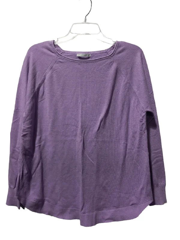 Top Long Sleeve By Staccato In Purple, Size: L