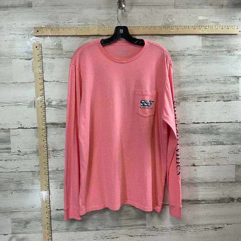 Top Long Sleeve By Vineyard Vines In Pink, Size: M