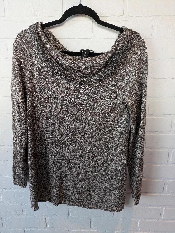 Top Long Sleeve By White House Black Market In Brown, Size: M