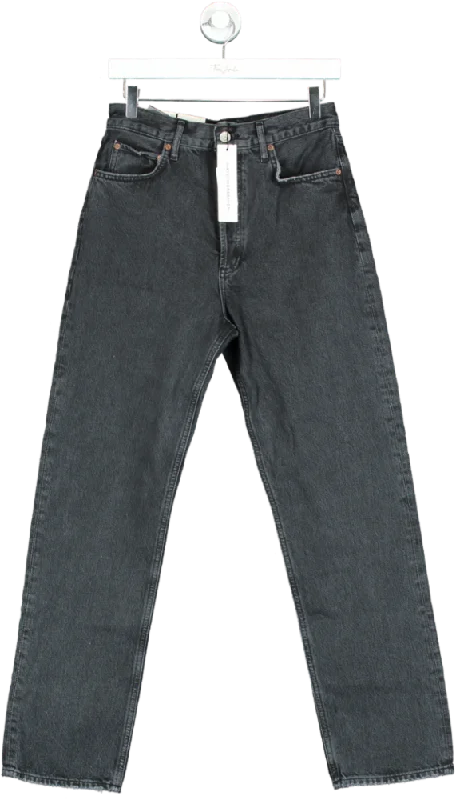 AGOLDE Black '90s Pinch-waist Straight Jeans W27