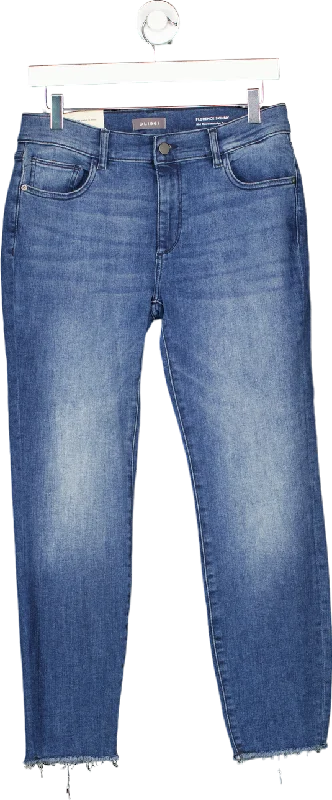 DL1961 Blue Florence Skinny Mid Rise Instasculpt Crop Jeans W29