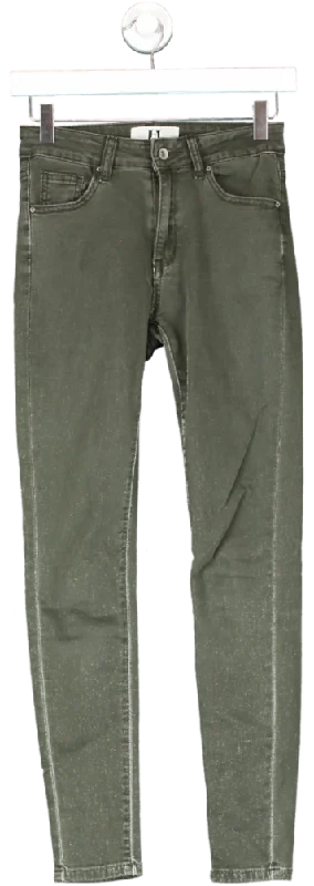 Forever Unique Green Skinny Jeans UK 8