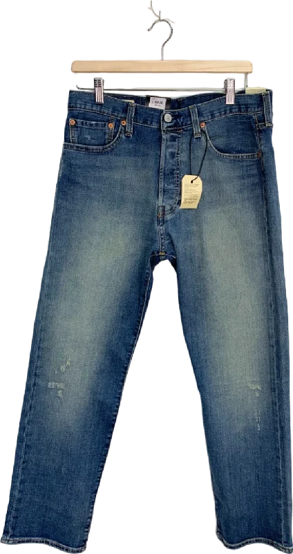 Levi's Blue 501 Original Stretch Extensible Jeans W32 L30