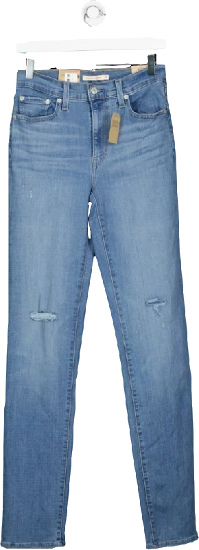 levis Blue Mid-blue 724 High Rise Straight - Straight Leg Jeans BNWT W29