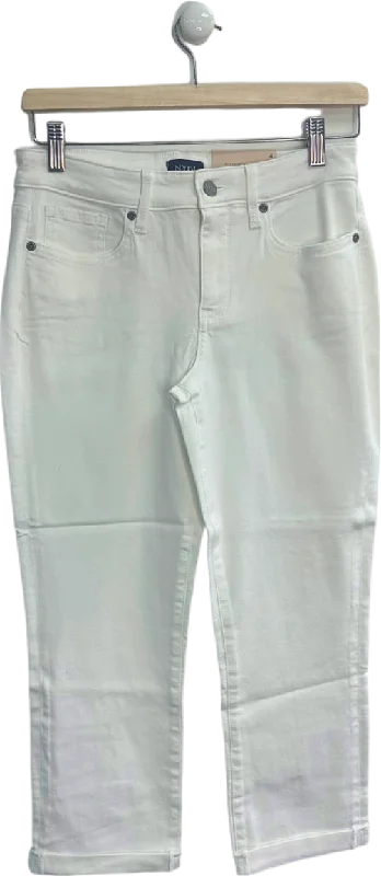 NYDJ Optic White Chloe Crop  Jeans Size 14