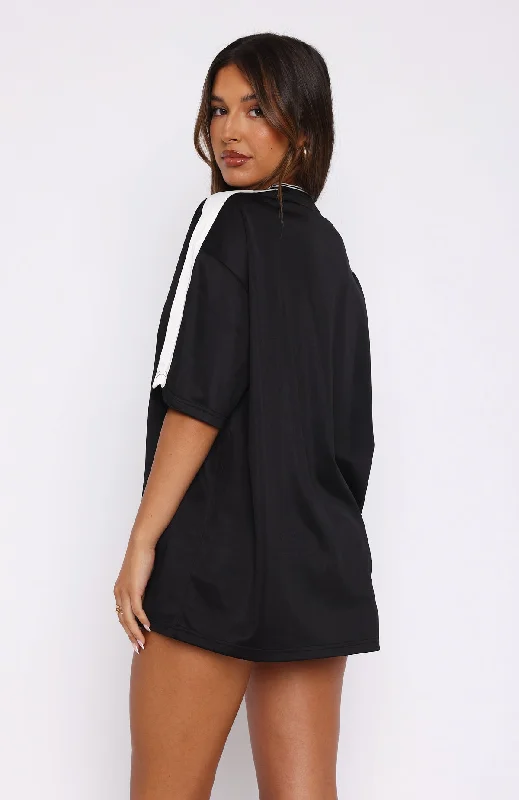 Go For The Shot Oversized Jersey Black