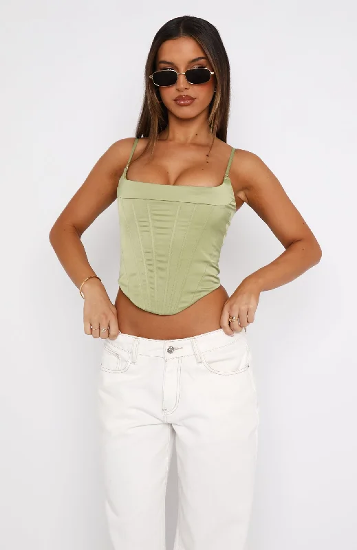 No Apologies Bustier Olive