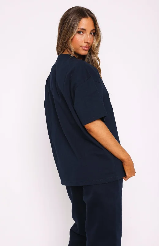 Out Of Line Oversized Tee Navy