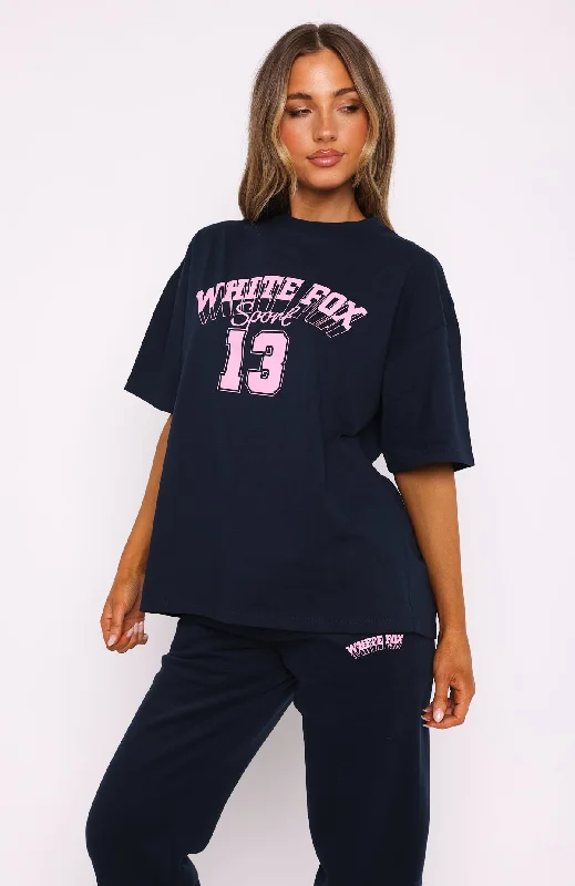 Out Of Line Oversized Tee Navy