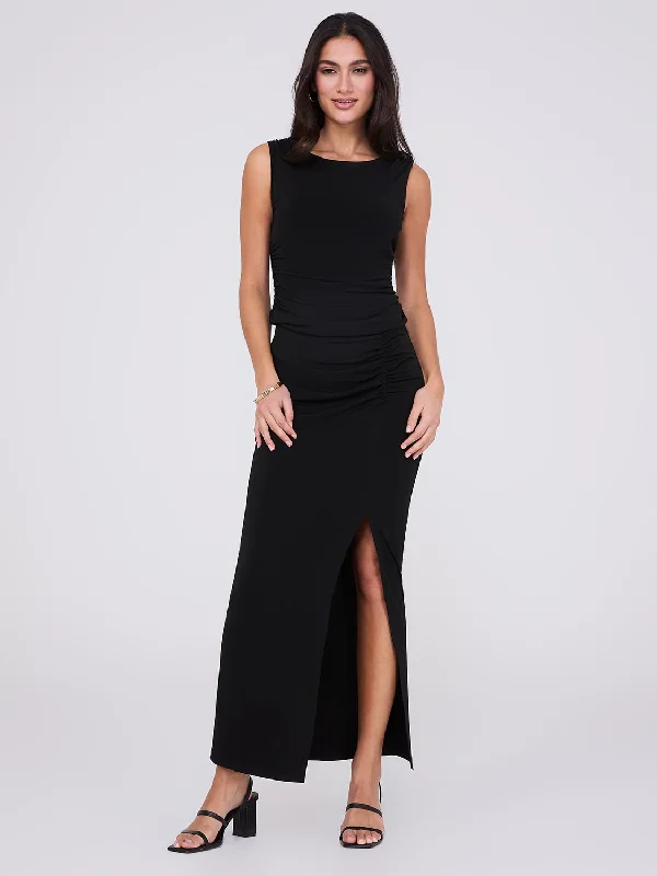 Ruched Column Skirt