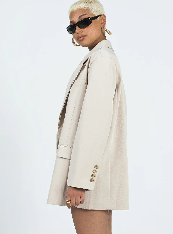 Codi Oversized Blazer Beige