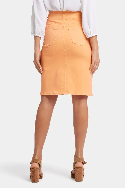 High Waist Skirt - Apricot Crush