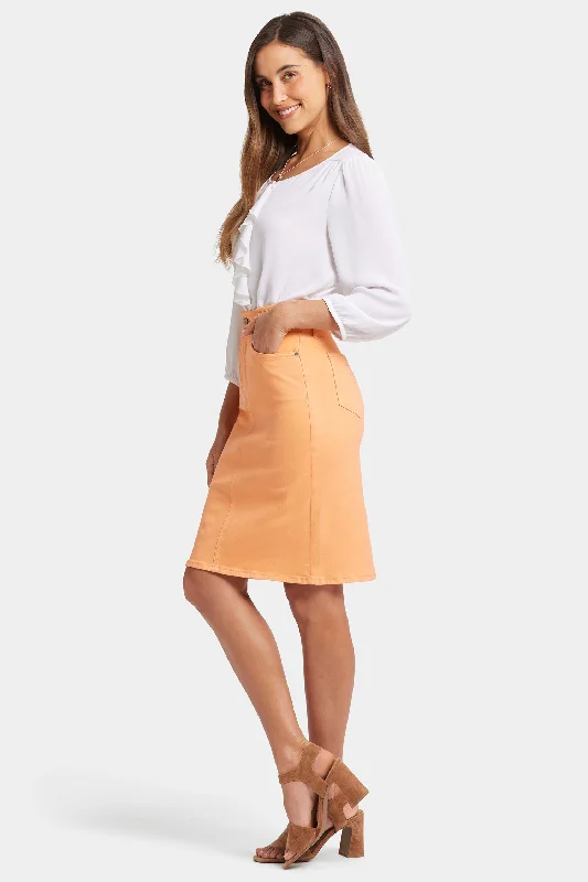 High Waist Skirt - Apricot Crush