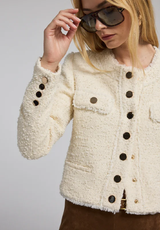 Kennedi Tweed Jacket - Cream