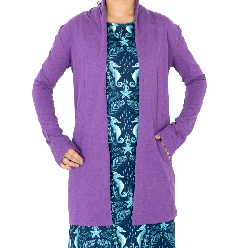 Light Plum Adults Cardigan