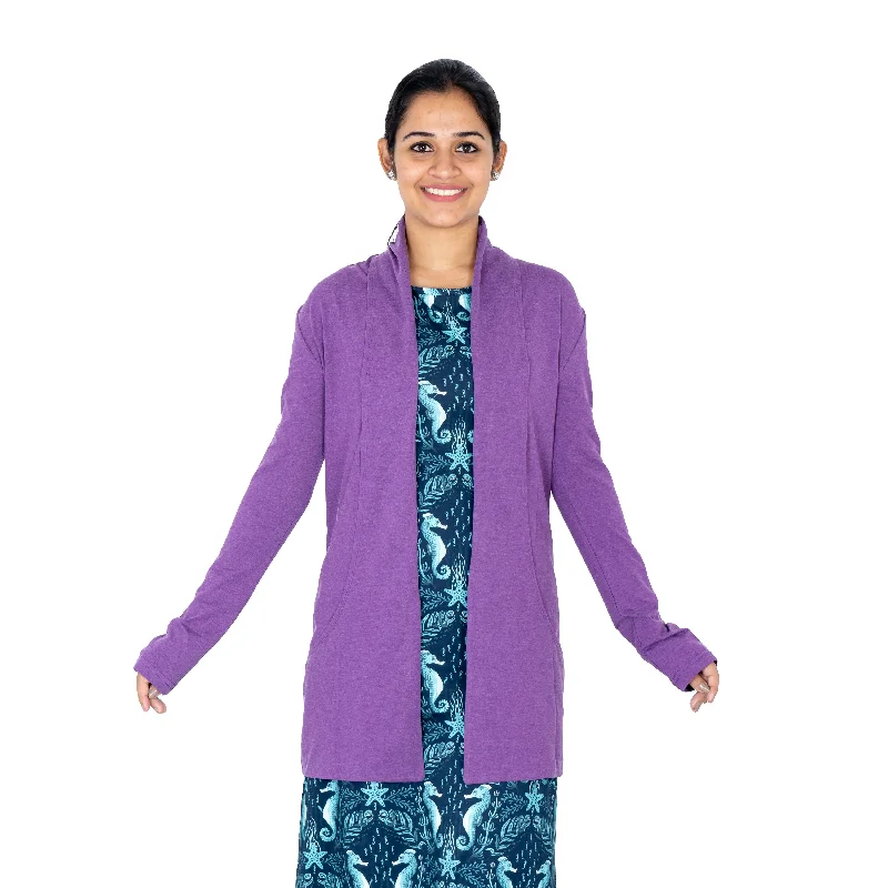 Light Plum Adults Cardigan