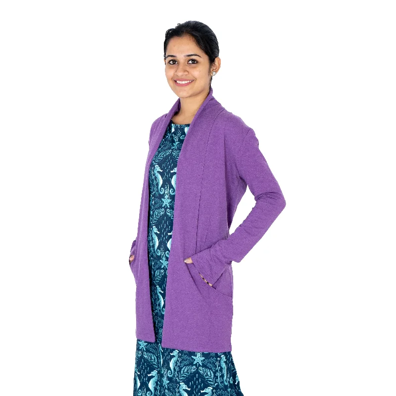 Light Plum Adults Cardigan