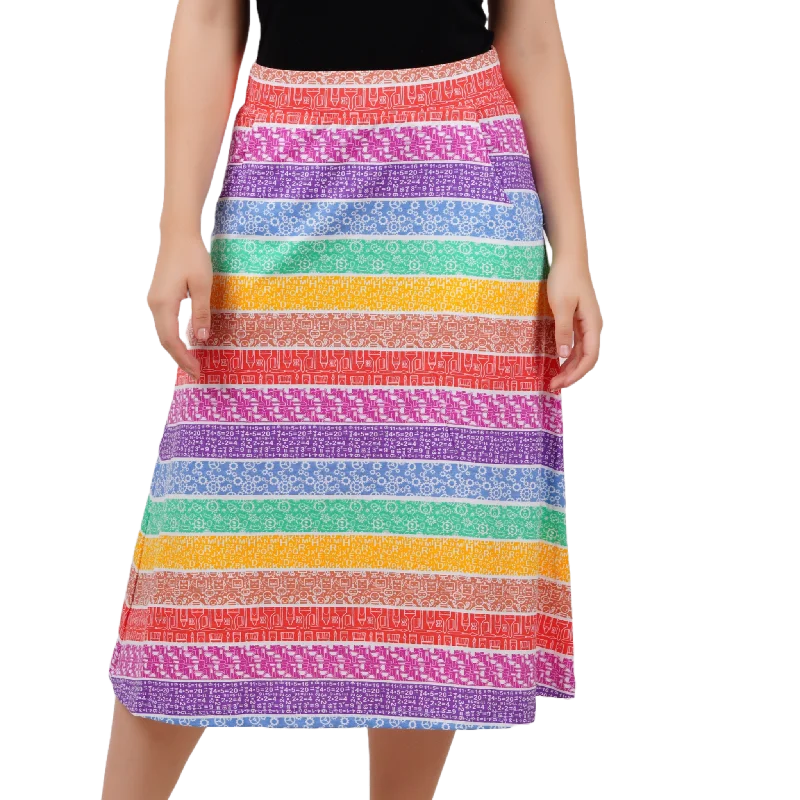 STEAM Rainbow Midi Skirt [FINAL SALE]