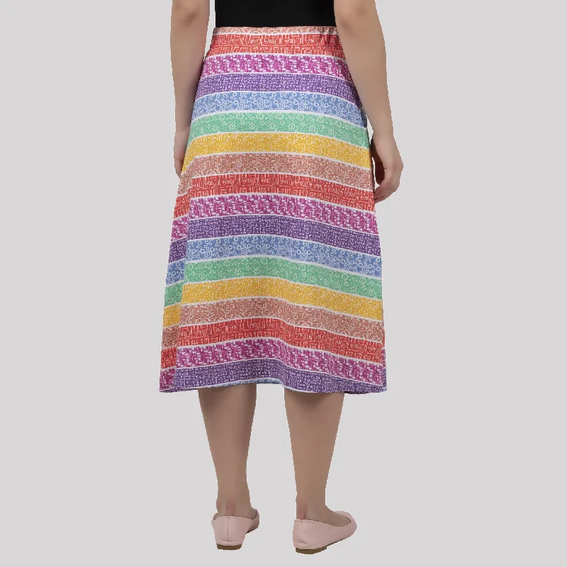 STEAM Rainbow Midi Skirt [FINAL SALE]