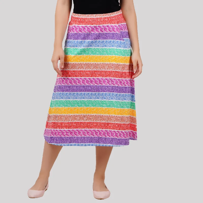 STEAM Rainbow Midi Skirt [FINAL SALE]