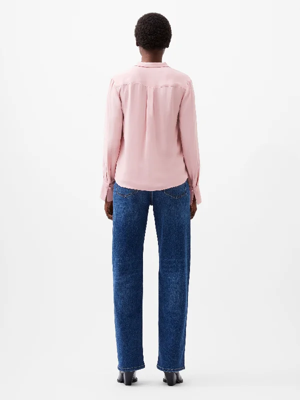 Cecile Crepe Pin Tucks Shirt