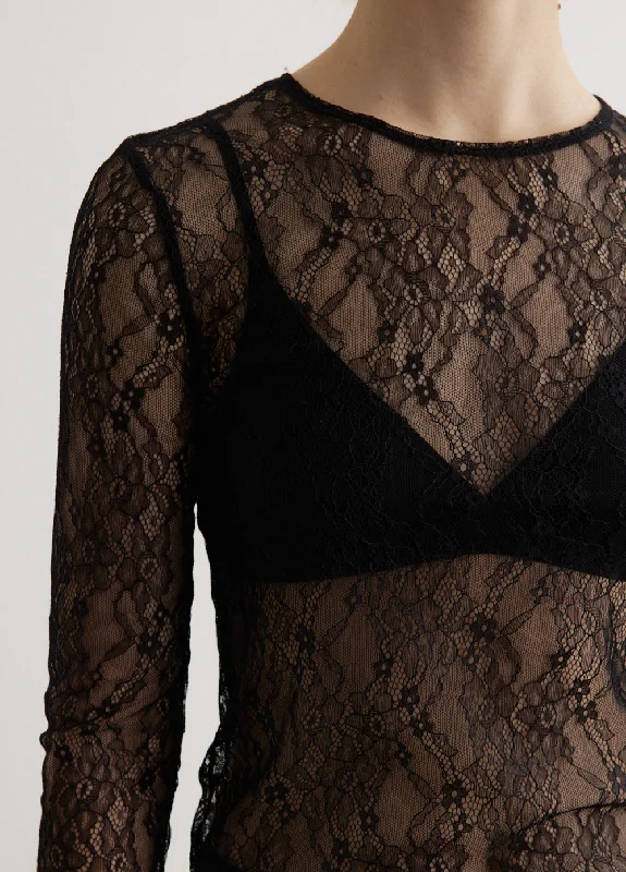 Field Lace Fitted Top