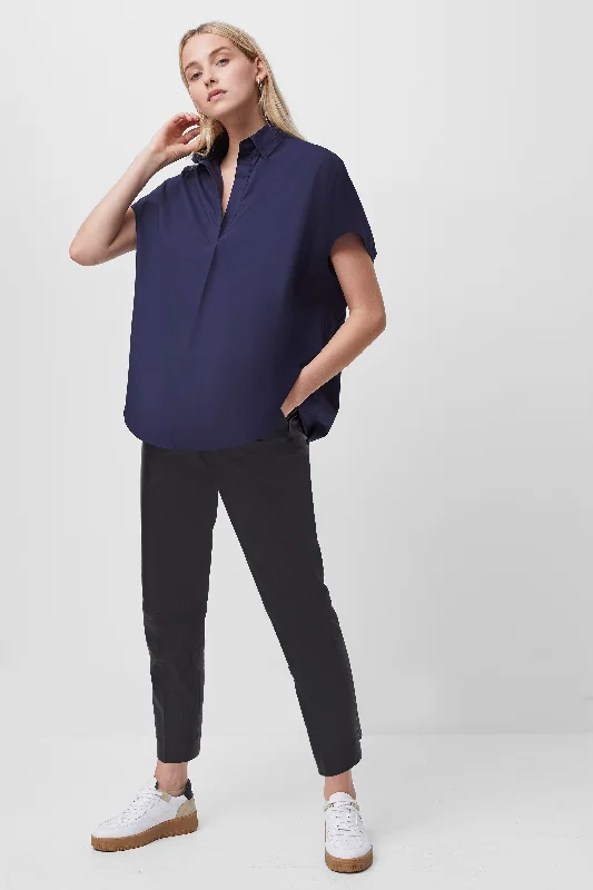 Rhodes Poplin Sleeveless Popover Shirt