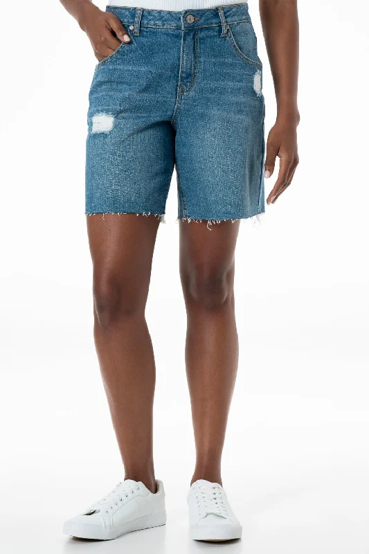 Denim Shorts _ 145005 _ Mid Wash