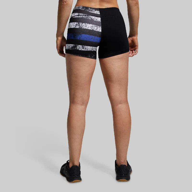 Double Take Booty Short (Thin Blue Line)