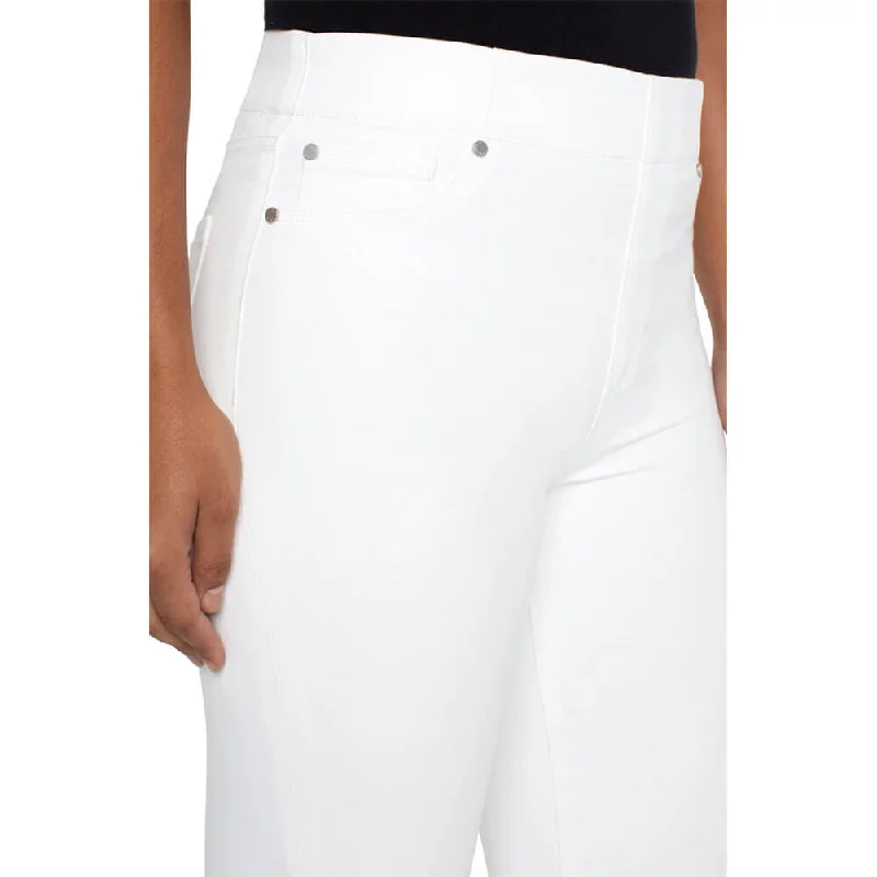 Liverpool 25-Inch/23-Inch Chloe Crop Skinny With Rolled Cuff - Bright White