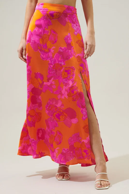 Mai Tai Floral Kenzie Maxi Skirt