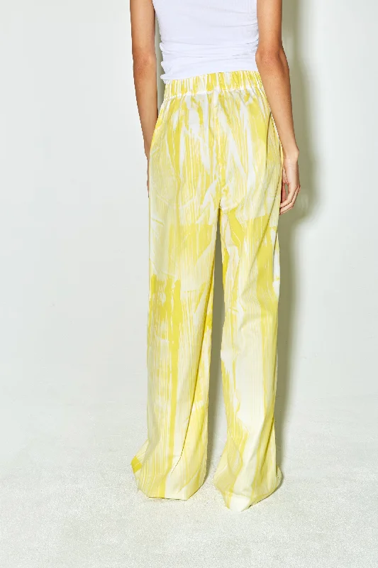 POLLY pants yellow brush dyed