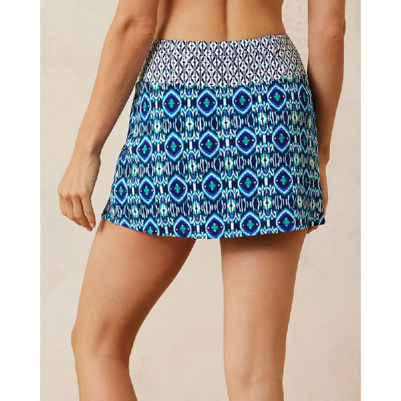 Tommy Bahama Island Cays Ikat Skort Coverup - Beaming Blue