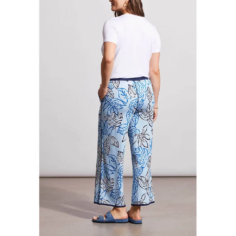 Tribal 26-Inch Reversible Crop Wide Leg Pant - Blue Cloud