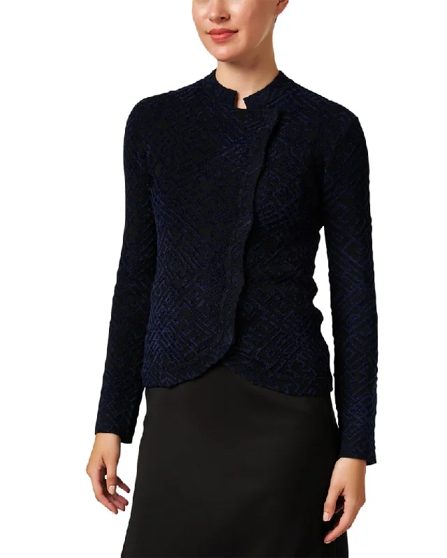 Emporio Armani Jacquard Asymmetrical Jacket