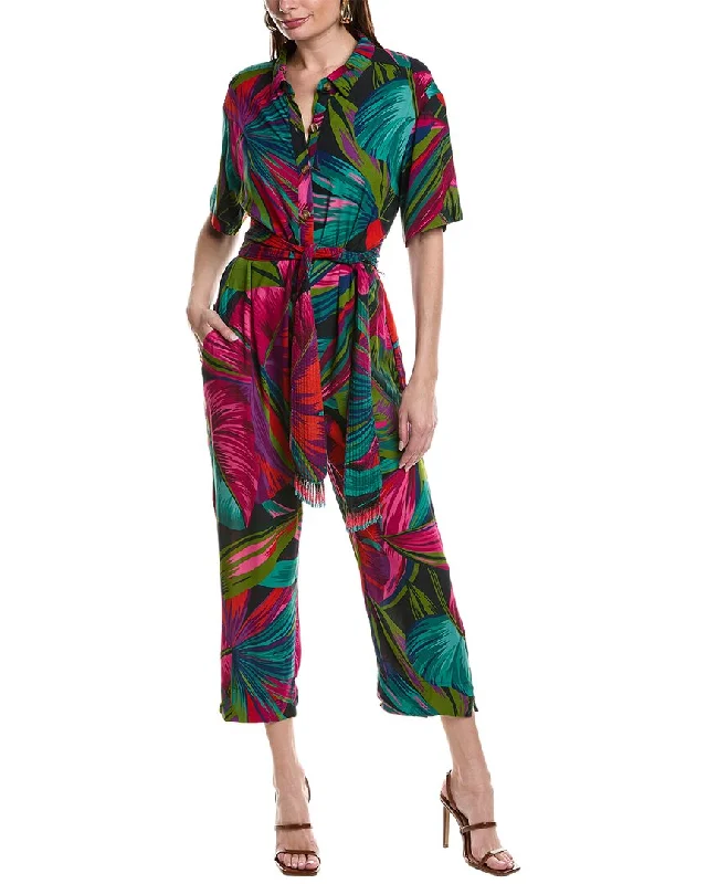 FARM Rio Midnight Leaves Jumpsuit