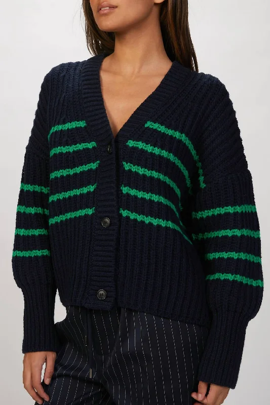 Tupper Knit Cardigan In Indigo