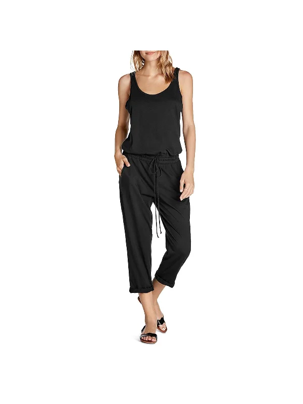 Womens Cropped Tank Jumpsuit