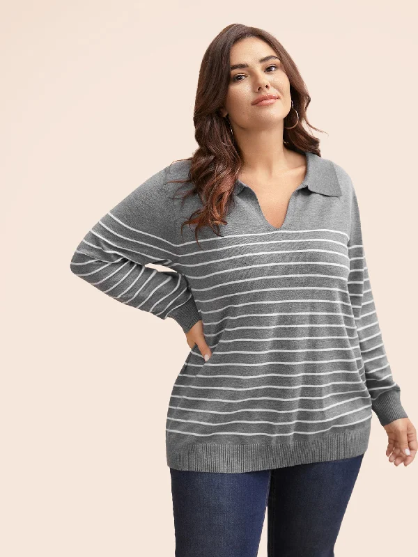 Supersoft Essentials Striped Knit Pullover